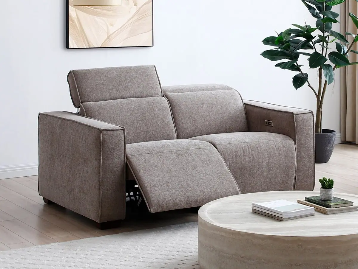 Kyoto Kyoto Primo Mole Chenille Fabric 2 Seater Power Recliner Sofa
