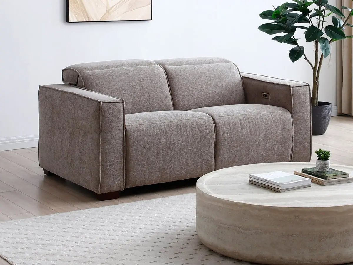 Kyoto Kyoto Primo Mole Chenille Fabric 2 Seater Power Recliner Sofa