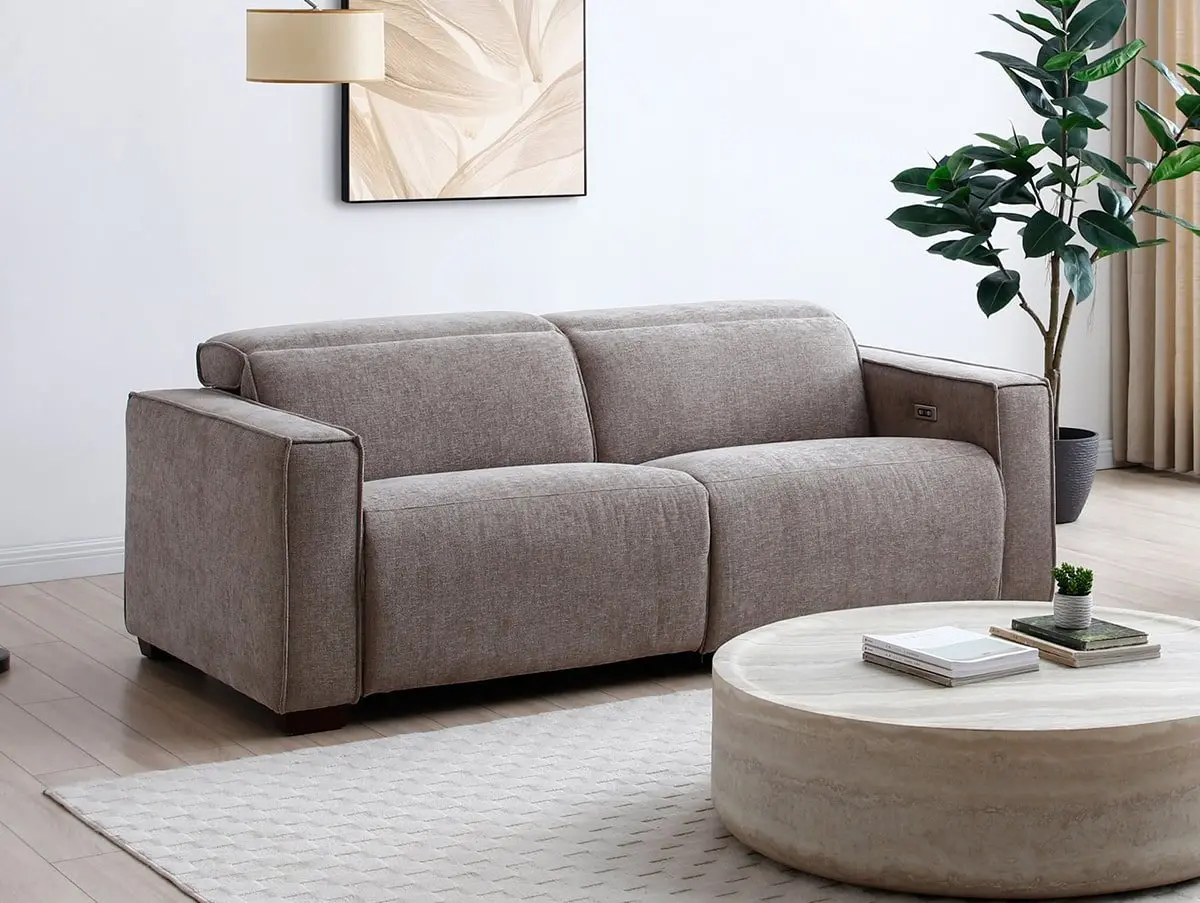 Kyoto Kyoto Primo Mole Chenille Fabric 3 Seater Power Recliner Sofa