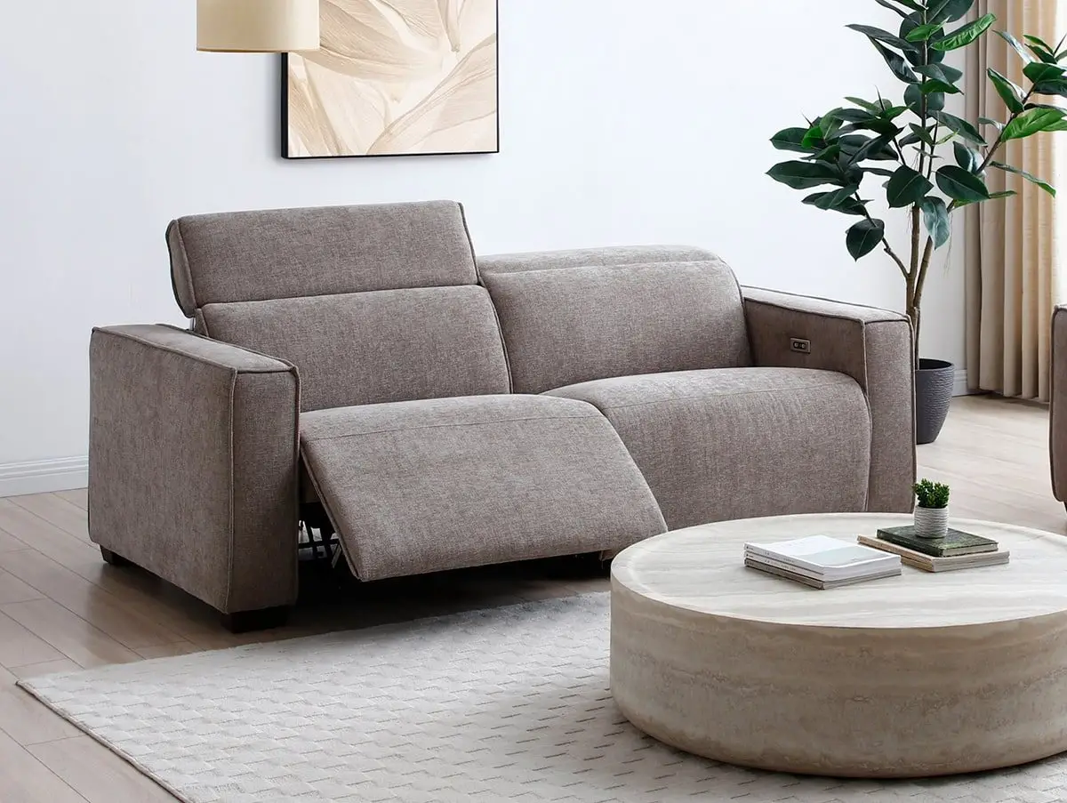 Kyoto Kyoto Primo Mole Chenille Fabric 3 Seater Power Recliner Sofa