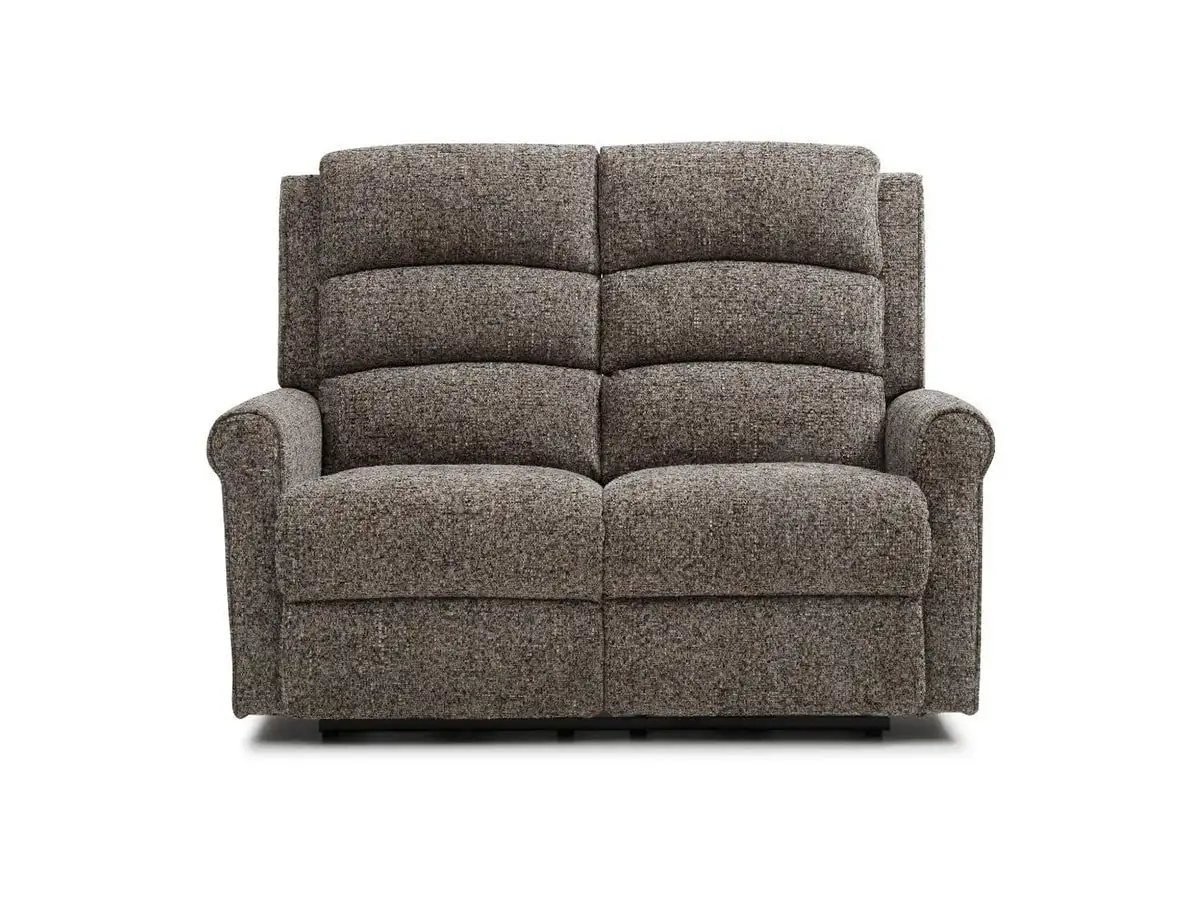 Kyoto Kyoto Baxter Grey Woven Chenille 2 Seater Recliner Sofa