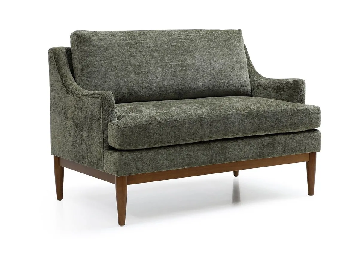 Kyoto Kyoto Briar Olive Chenille Fabric 2 Seater Sofa