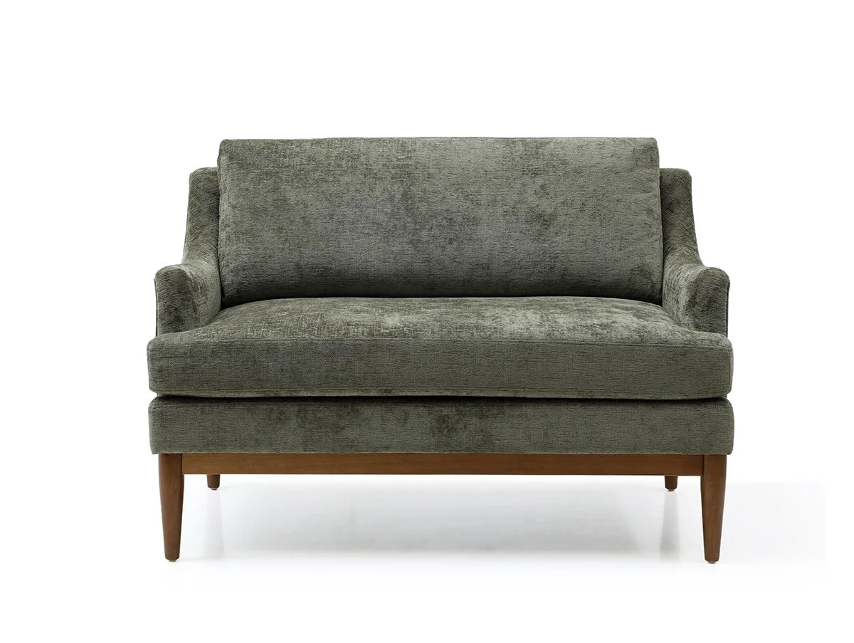 Kyoto Kyoto Briar Olive Chenille Fabric 2 Seater Sofa