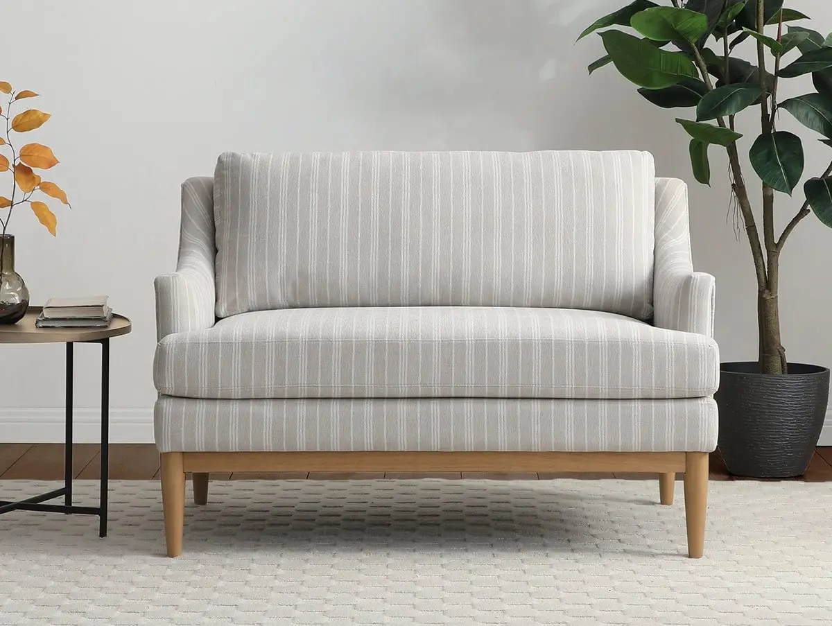 Kyoto Kyoto Briar Natural Chenille Fabric 2 Seater Sofa