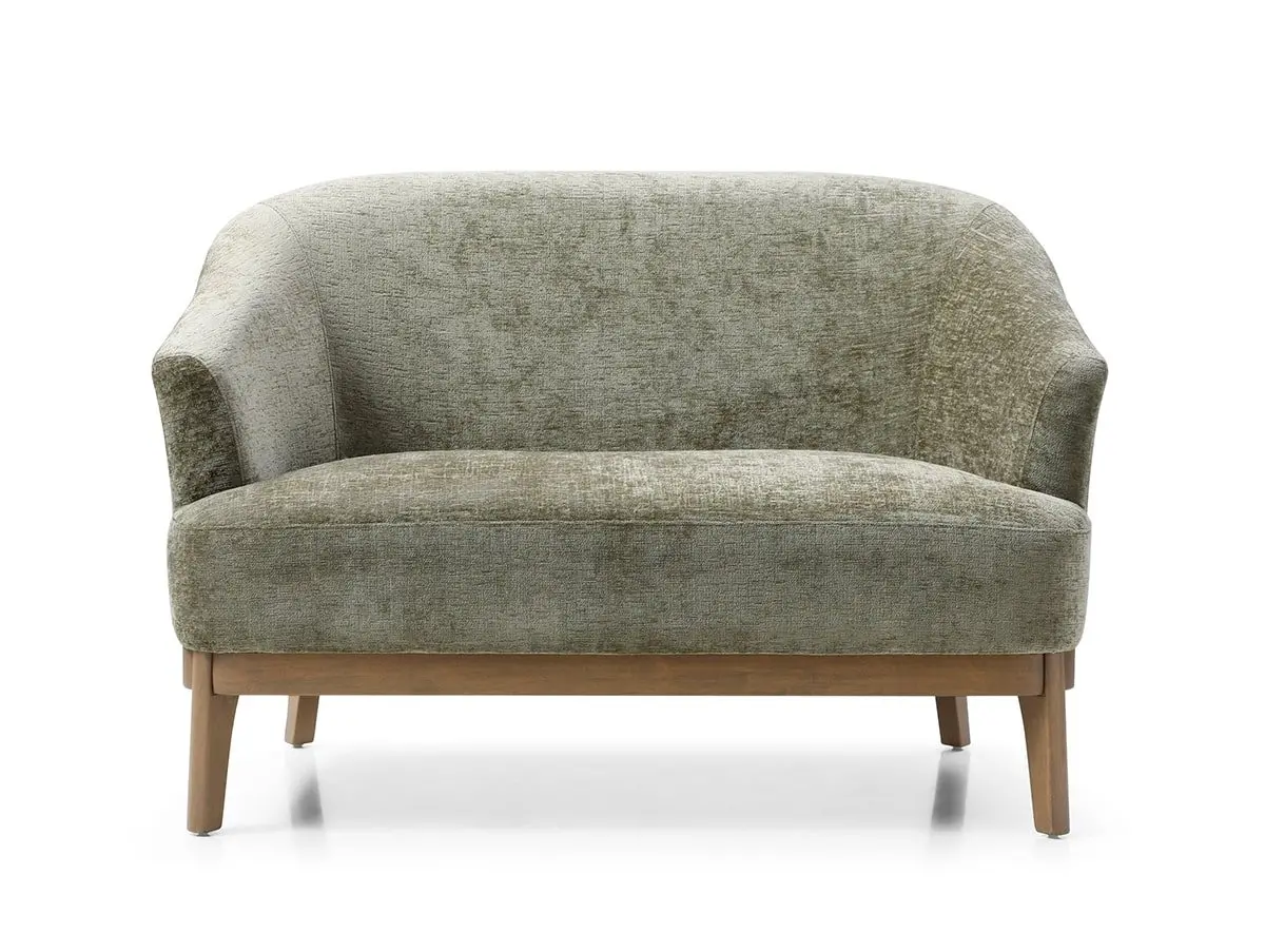 Kyoto Kyoto Ella Olive Chenille Fabric 2 Seater Sofa