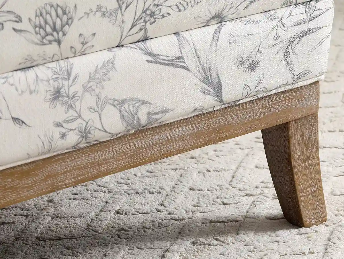 Kyoto Kyoto Colwell Meadow Print Natural Accent Chair