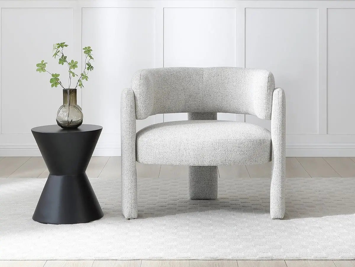 Kyoto Kyoto Adelaide Natural Weave Fabric Accent Chair