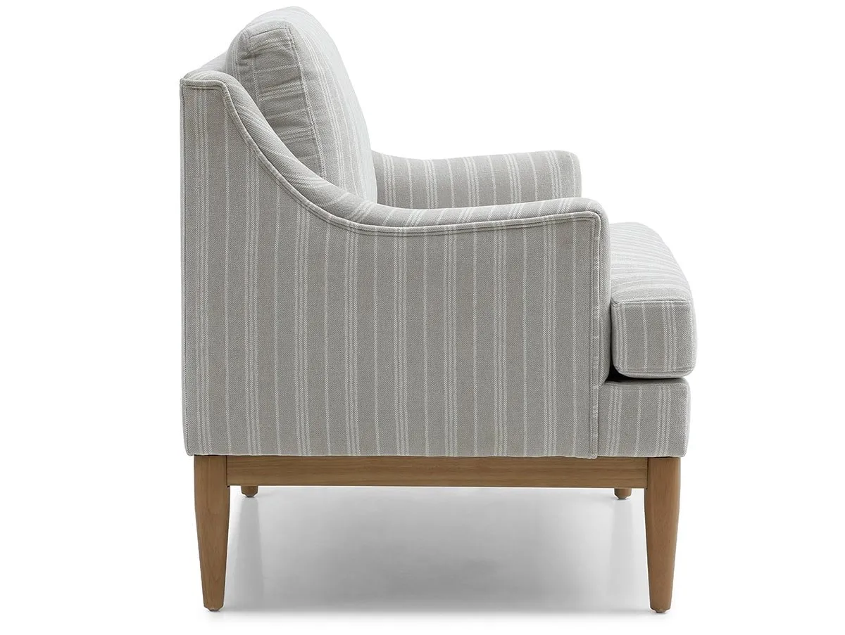 Kyoto Kyoto Briar Natural Stripe Fabric Accent Chair