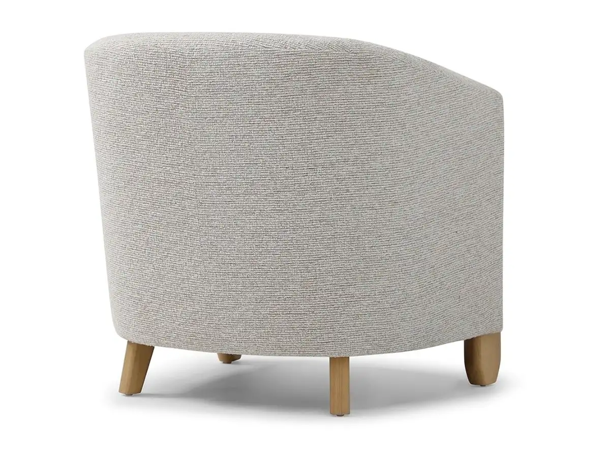 Kyoto Kyoto Jules Natural Textured Woven Chenille Fabric Accent Chair