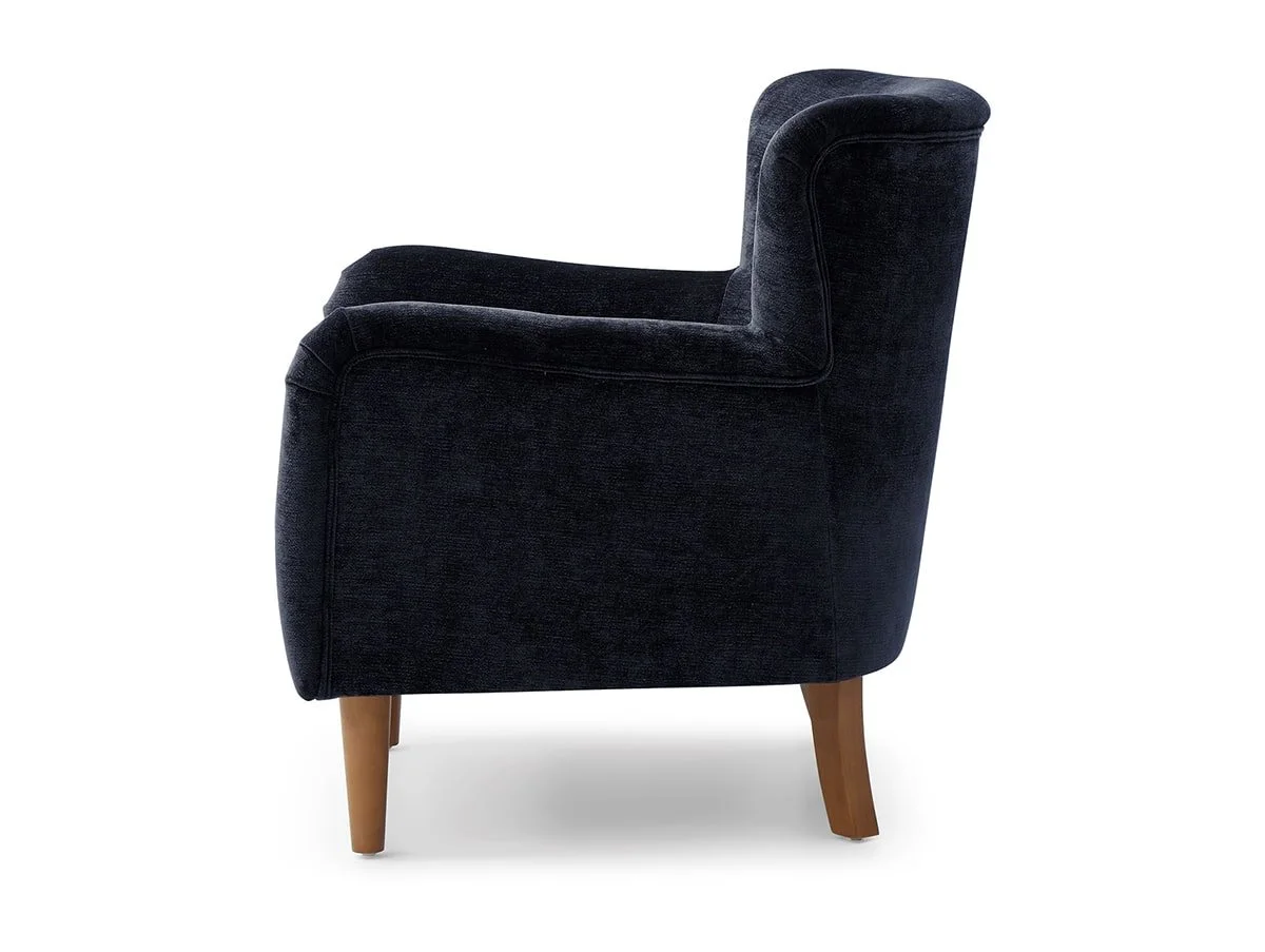Kyoto Kyoto Rosie Navy Luxe Chenille Fabric Armchair