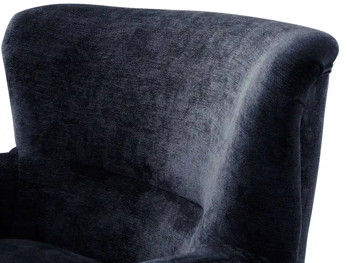 Kyoto Kyoto Rosie Navy Luxe Chenille Fabric Armchair