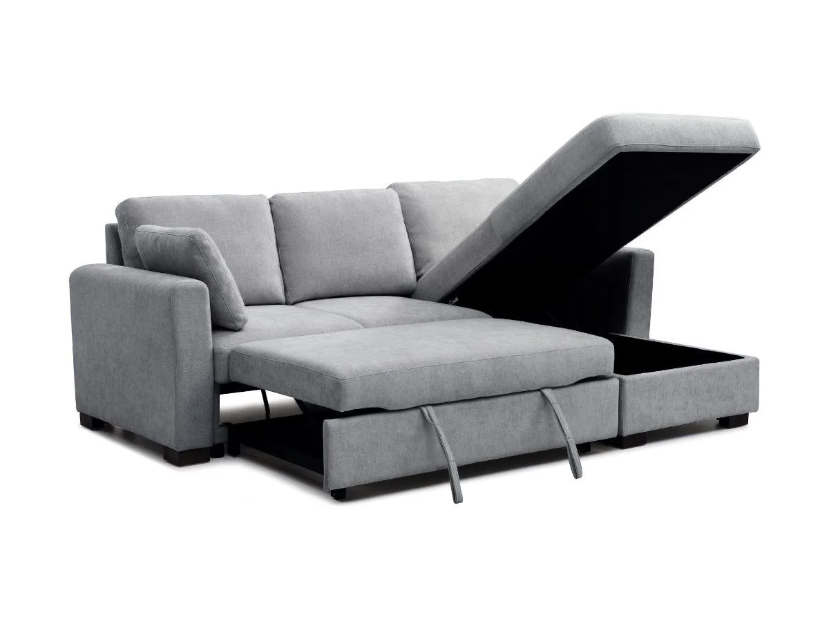 Kyoto Kyoto Sorrento Chenille Fabric Corner Sofa Bed
