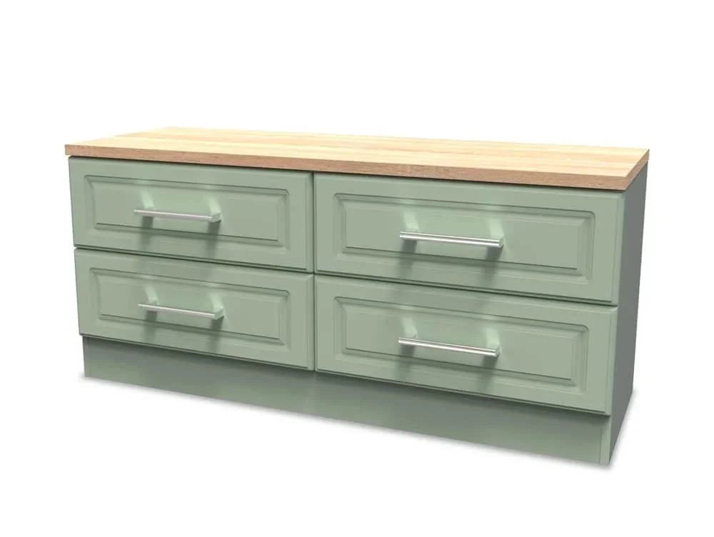 Welcome Clearance - Welcome Kent 4 Drawer Bed Box (Assembled) in White Ash & Oak