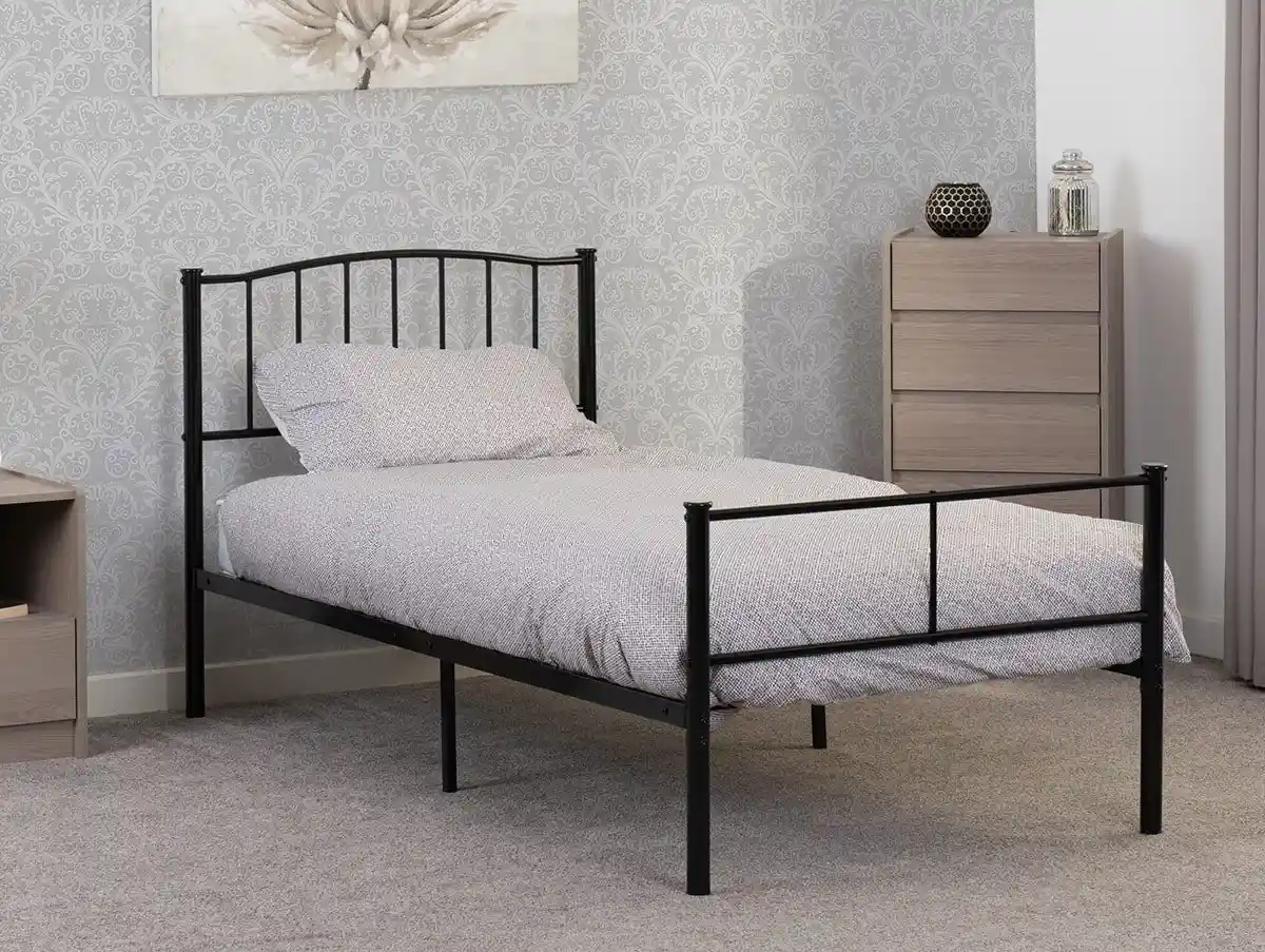 Seconique Seconique Newton Black Metal Bed Frame