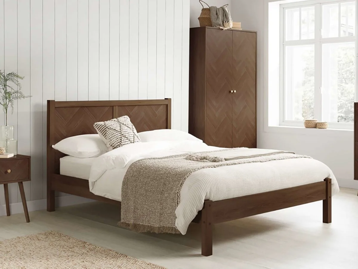 Birlea Birlea Herringford Walnut Wooden Bed Frame