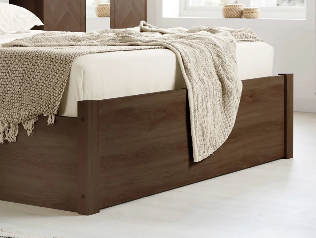 Birlea Birlea Herringford Walnut Wooden Ottoman Bed Frame
