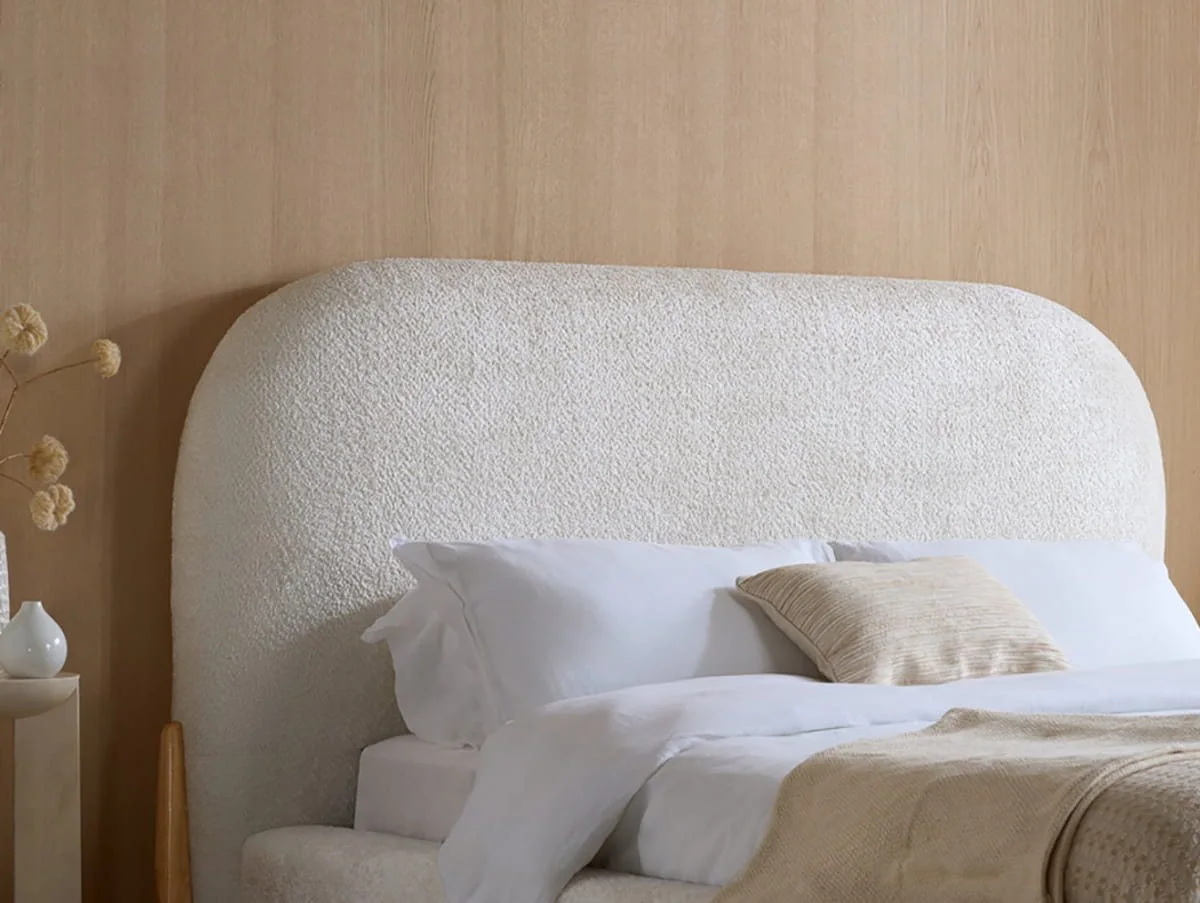 Birlea Birlea Amalfi White Boucle Bed Frame