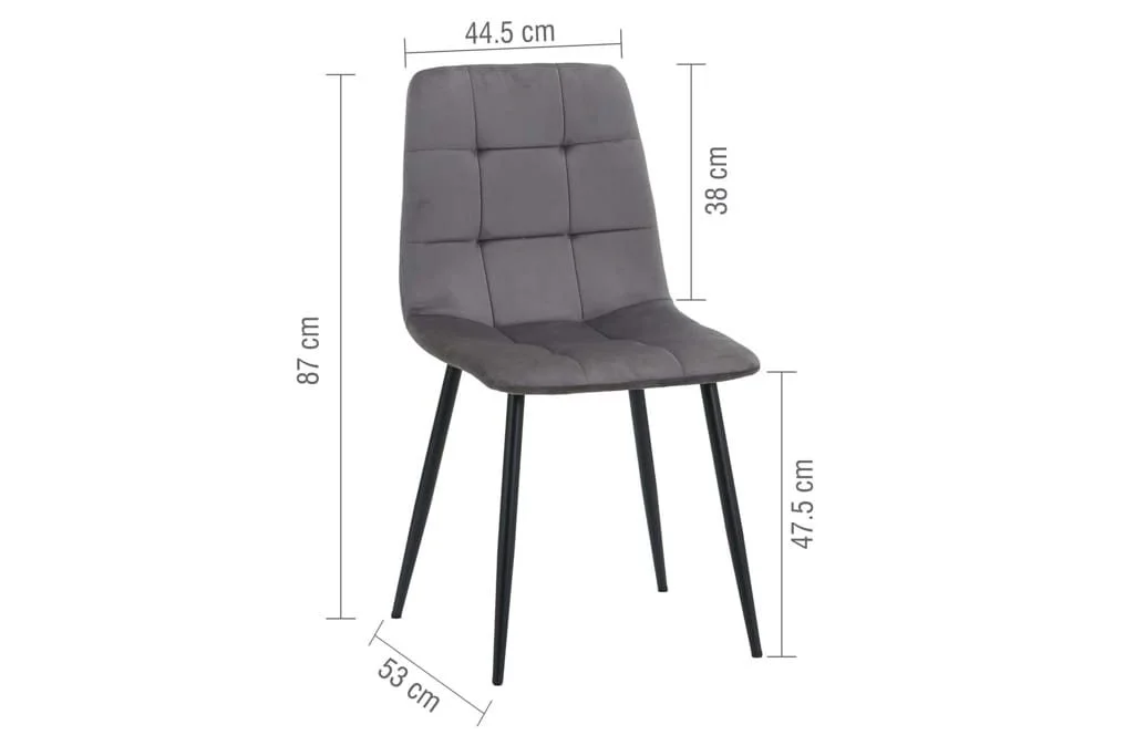 Birlea Birlea Axel Walnut 160cm Dining Table & 4 Chair Set