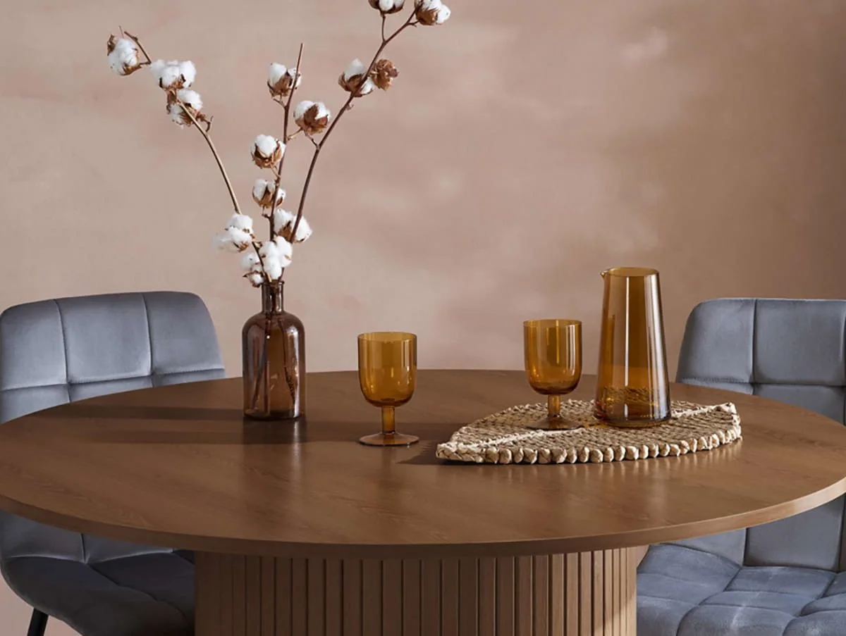 Birlea Birlea Axel Walnut Round 120cm Dining Table