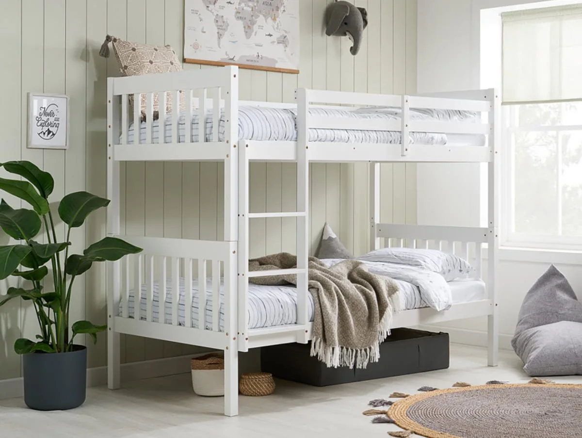 Birlea Birlea Benji White Wooden Bunk Bed Frame