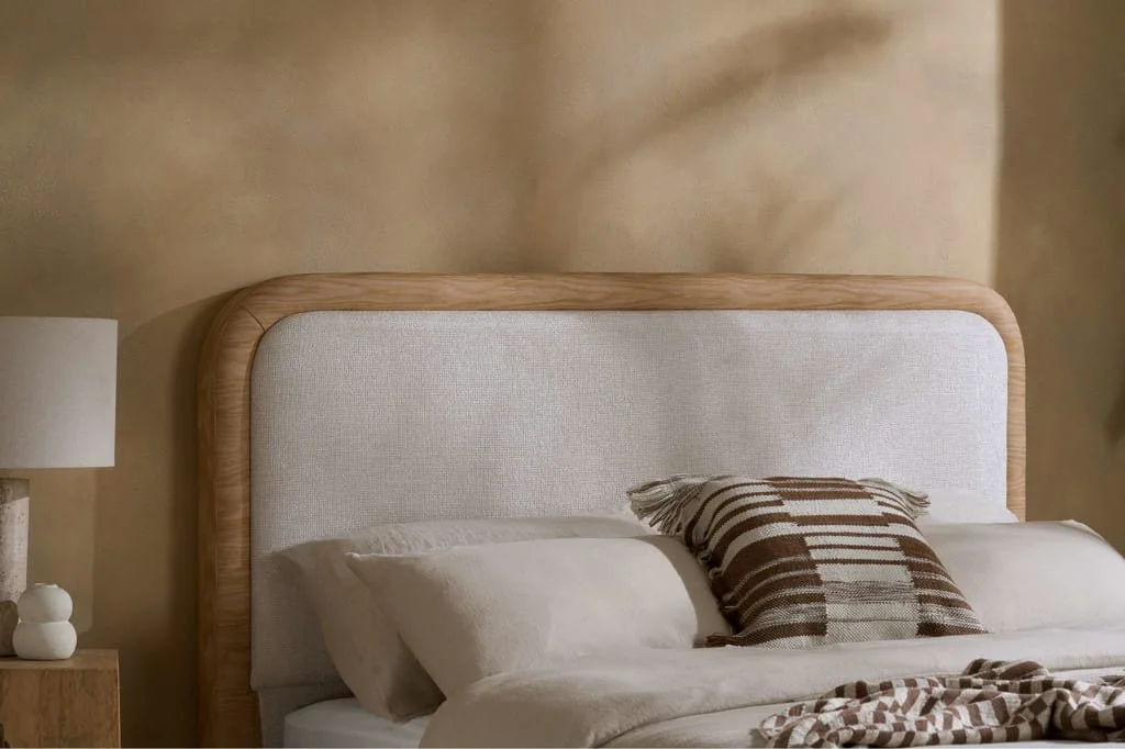 Birlea Birlea Girona White Boucle Bed Frame