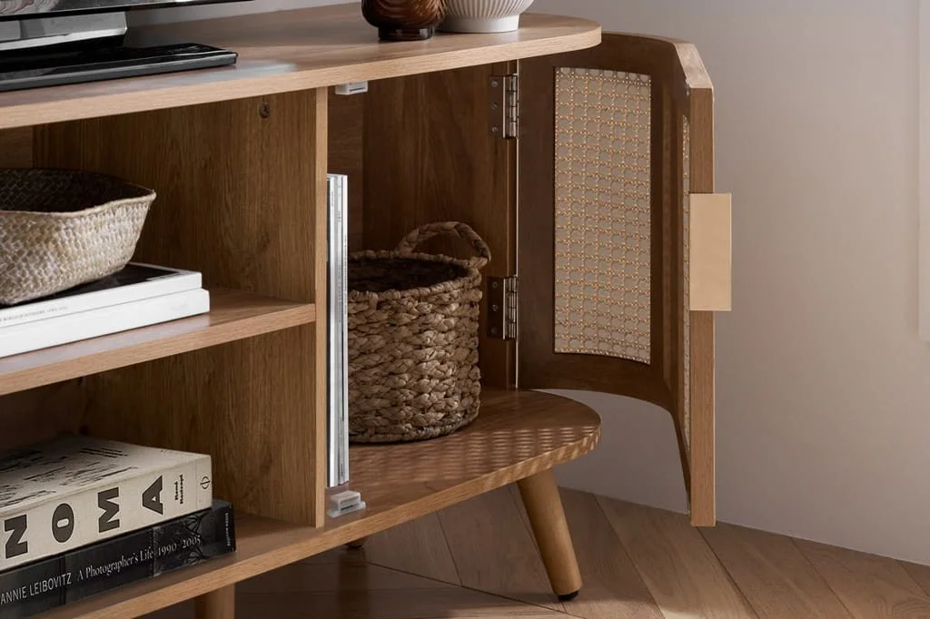 Birlea Birlea Noah Oak and Rattan Small TV Unit