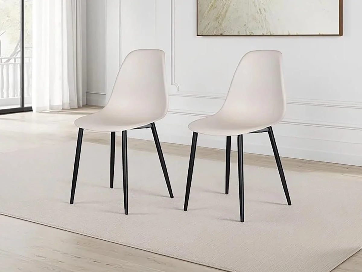 Core Core Aspen Curve Chair Set of 2 Calico Plastic Seats