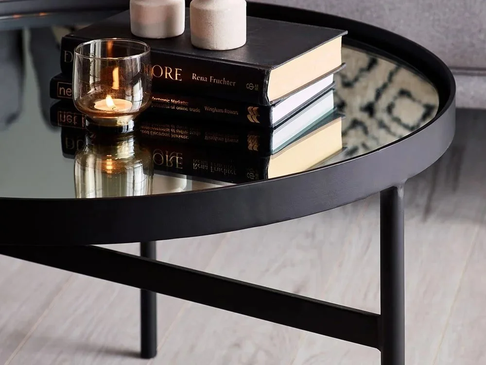 Julian Bowen Clearance - Julian Bowen Franki Mirrored Glass Coffee Table