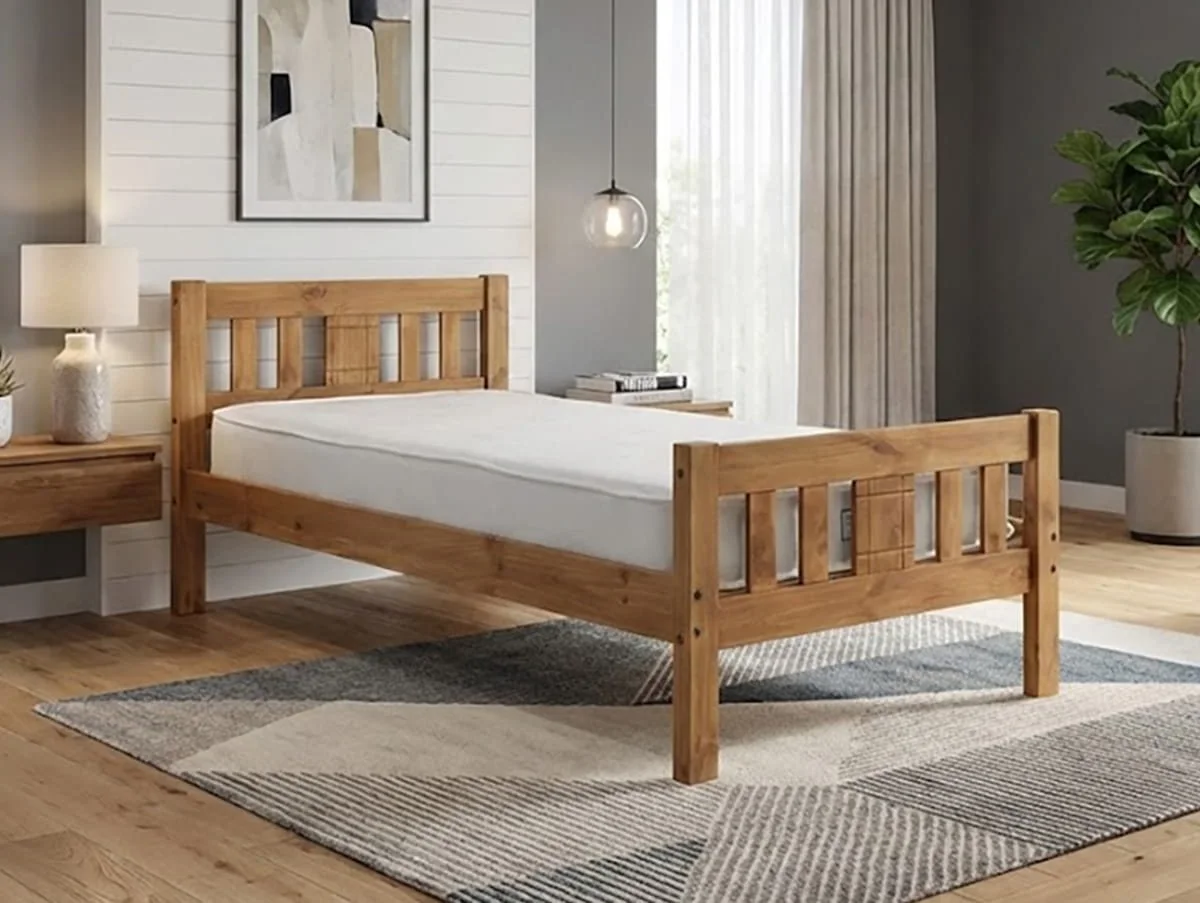 Seconique Seconique Rio Wax Pine Wooden Bed Frame