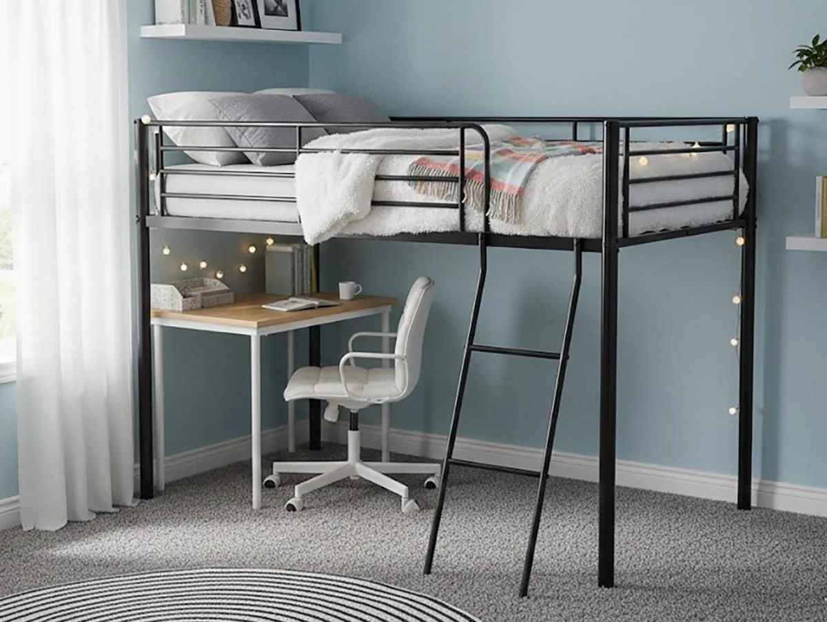 Seconique Seconique Kora Black Metal Mid Sleeper Bed Frame