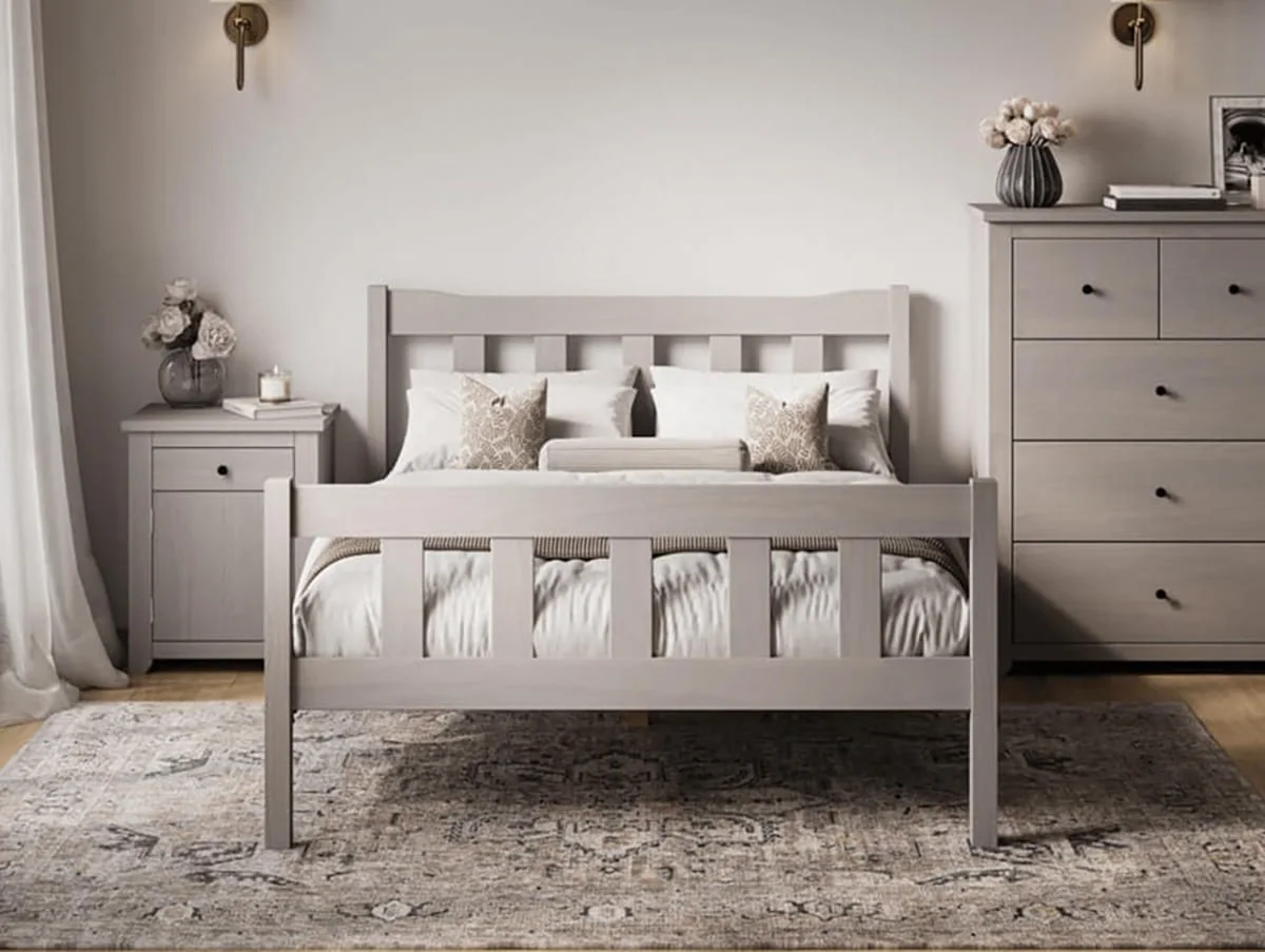 LPD LPD Havana Grey Wooden Bed Frame
