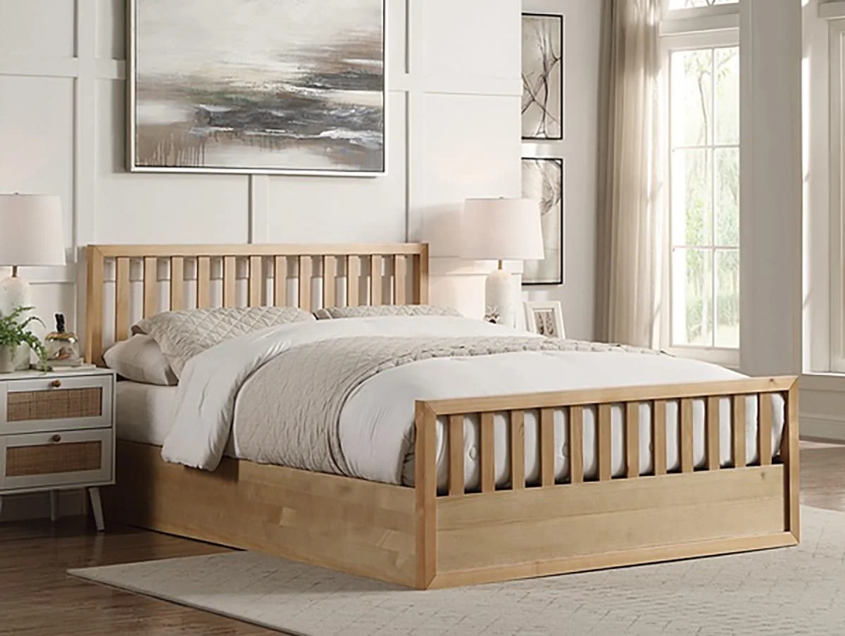 Flintshire Flintshire Alyn Oak Wooden Ottoman Bed Frame