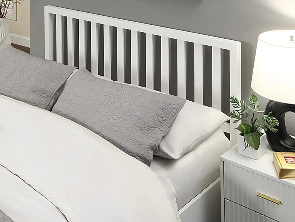 Flintshire Flintshire Alyn White Wooden Ottoman Bed Frame