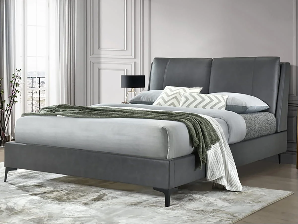 Flintshire Flintshire Ashleigh Grey Fabric Bed Frame