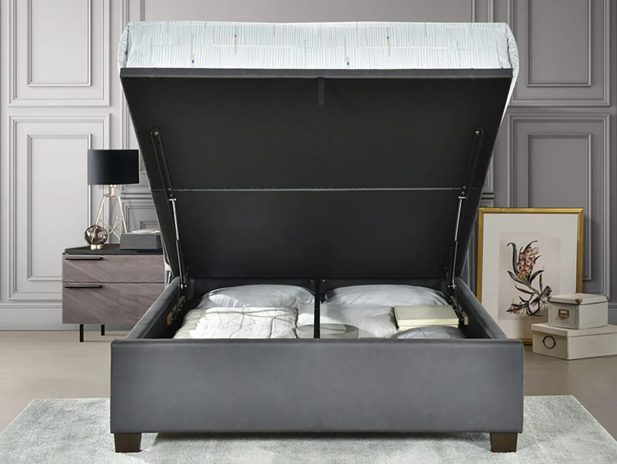Flintshire Flintshire Ashleigh Grey Fabric Ottoman Bed Frame