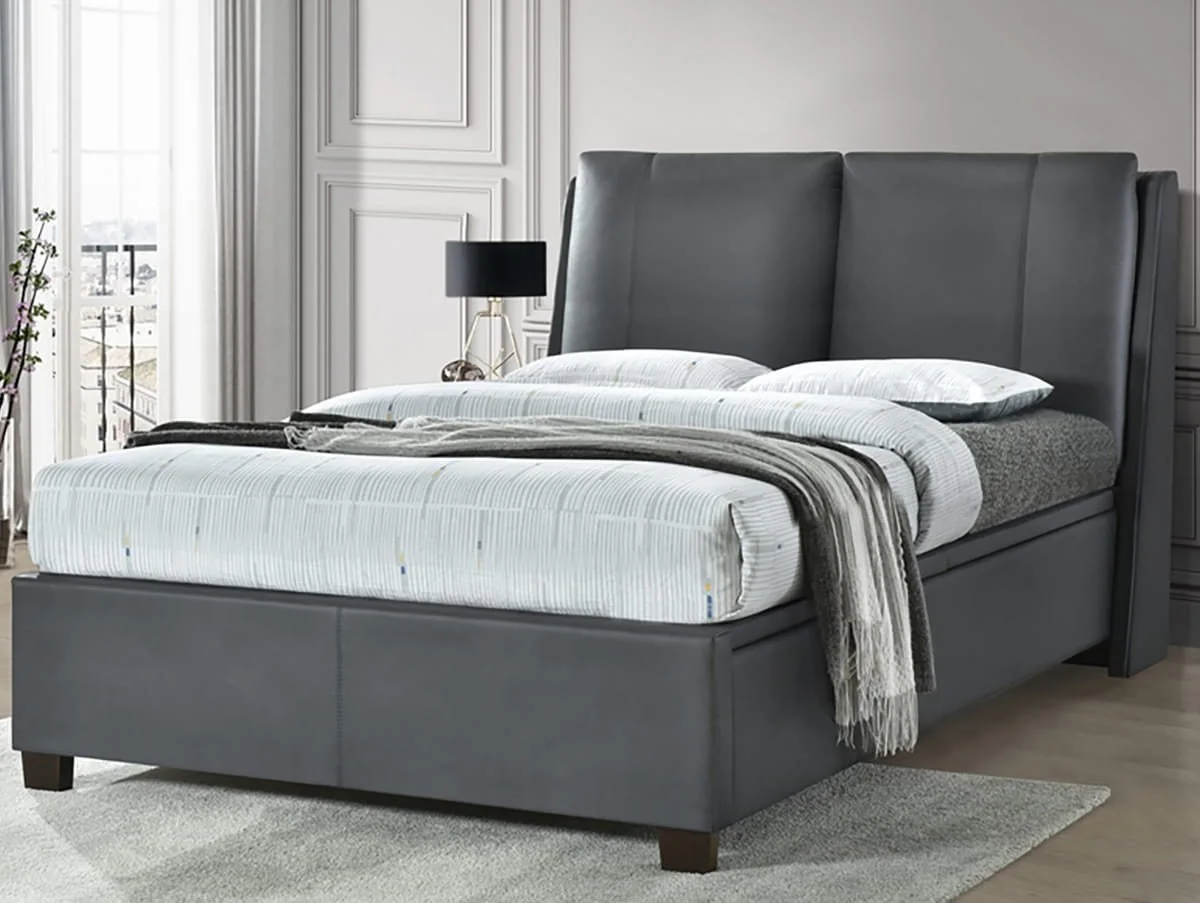 Flintshire Flintshire Ashleigh Grey Fabric Ottoman Bed Frame