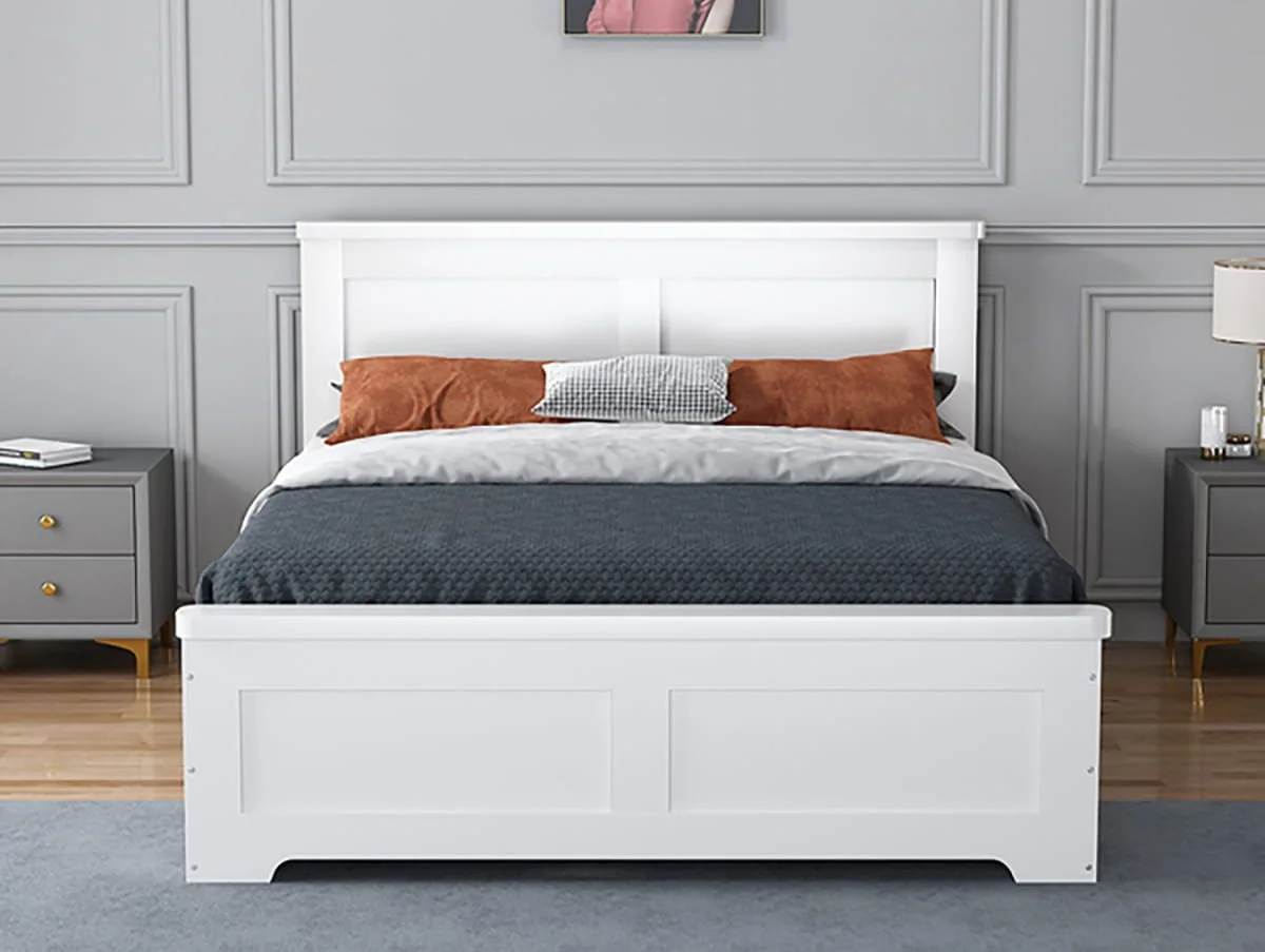 Flintshire Flintshire Conway White 4 Drawer Wooden Bed Frame