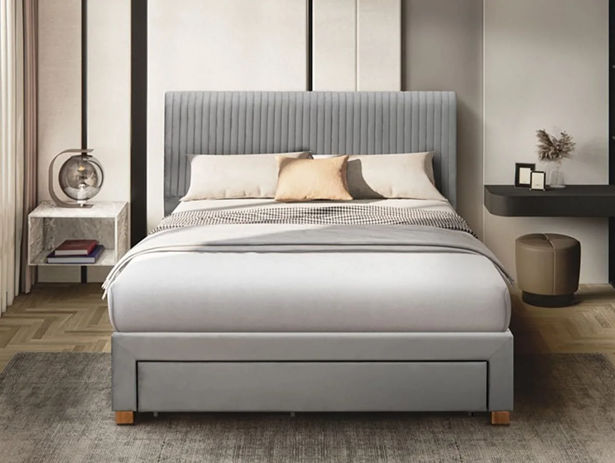 Flintshire Flintshire Drury Grey Fabric Bed Frame