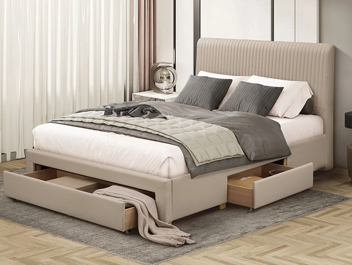 Flintshire Flintshire Drury Linen Fabric Bed Frame