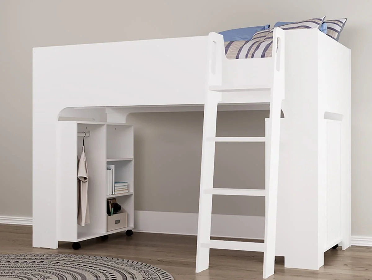 Flintshire Flintshire Eden White Wooden Mid Sleeper Bed