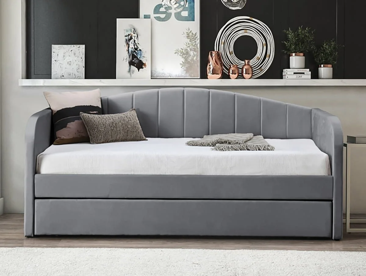Flintshire Flintshire Fabric Grey Guest Bed Frame