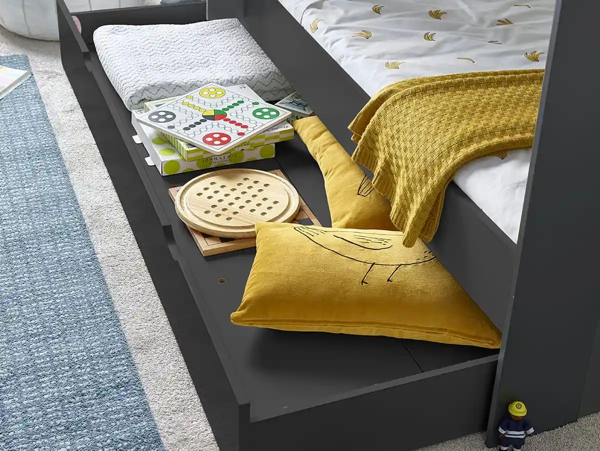 Bedmaster Bedmaster Oliver Grey Trundle Under Bed Drawer