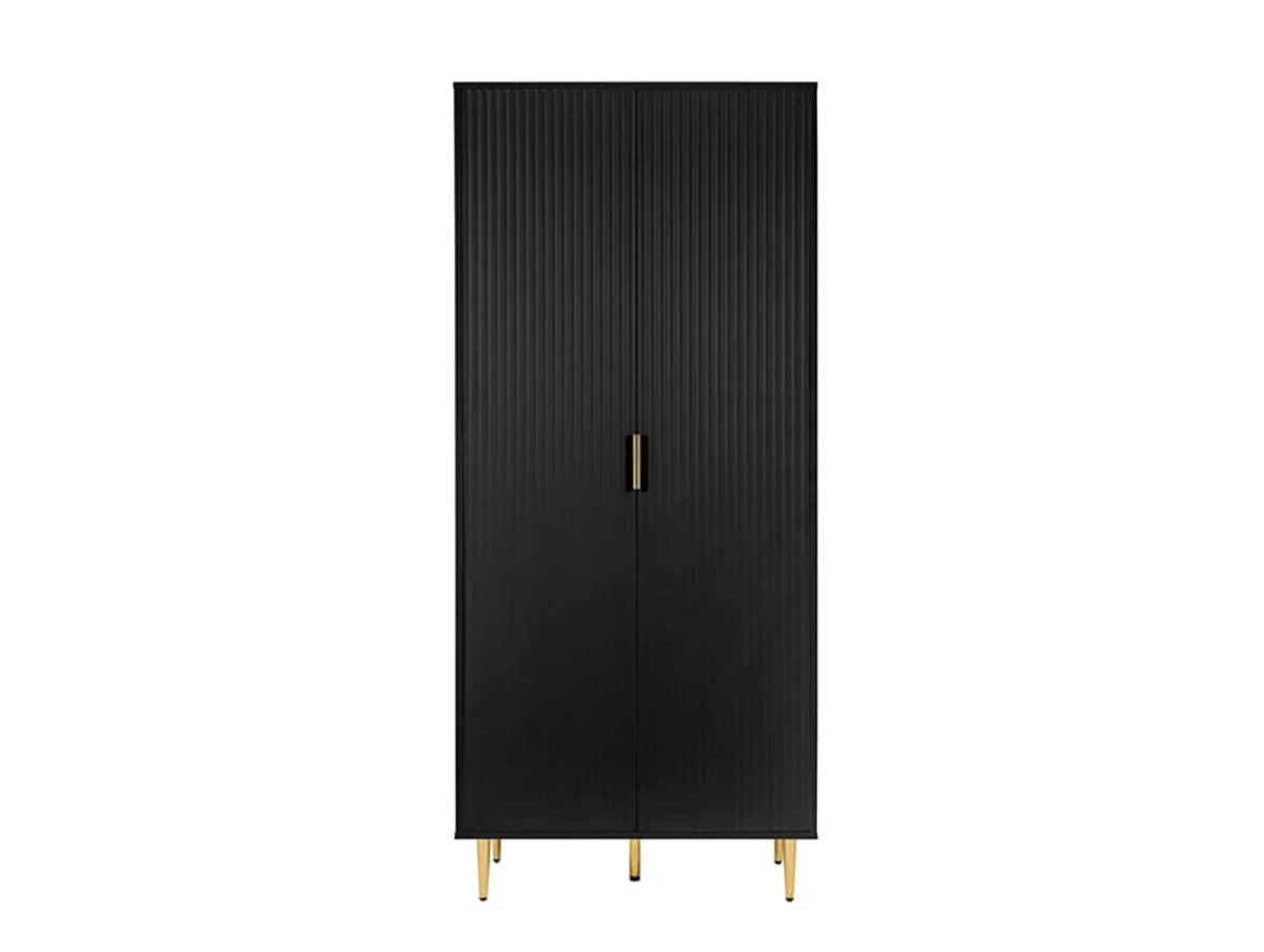 Birlea Birlea Zara Black 2 Door Double Wardrobe