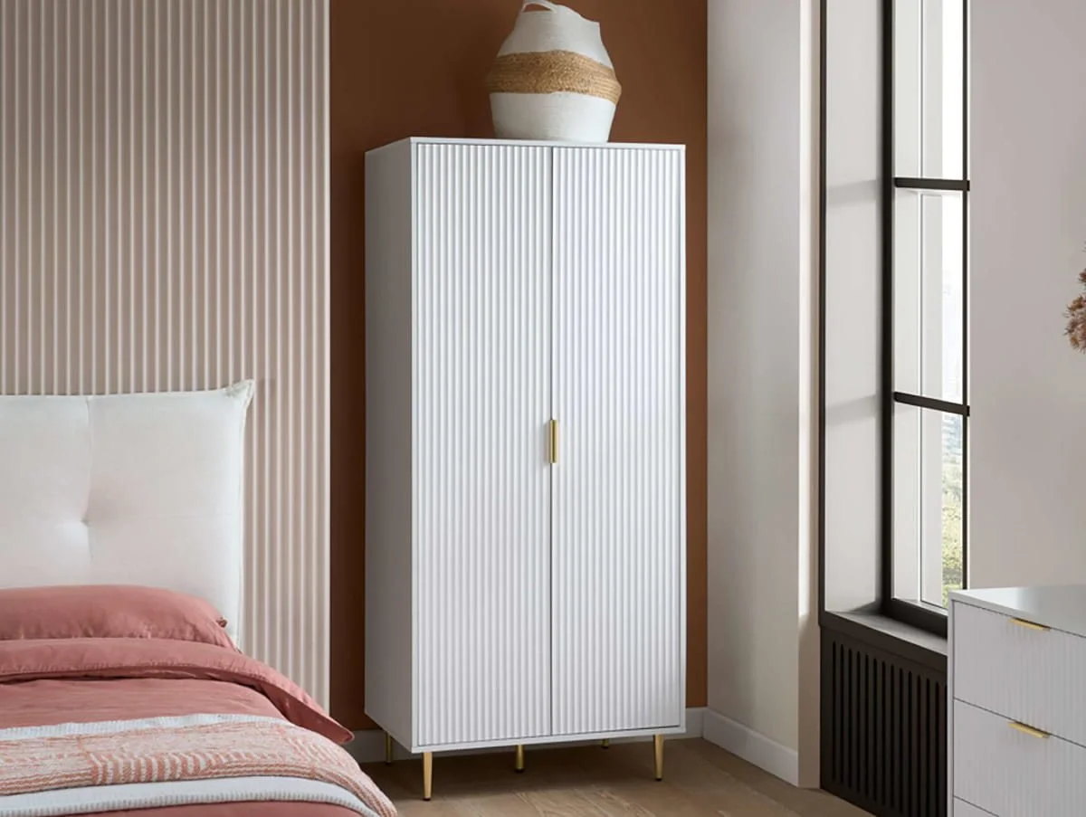 Birlea Birlea Zara White 2 Door Double Wardrobe