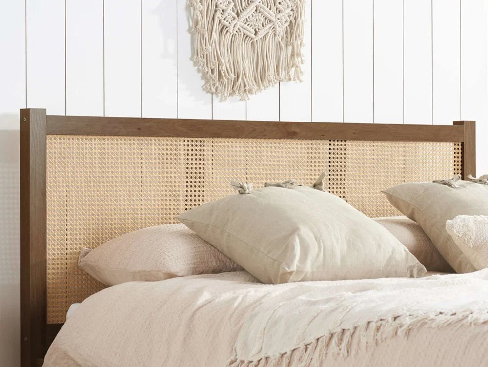 Birlea Birlea Croxley Rattan Walnut Wooden Bed Frame