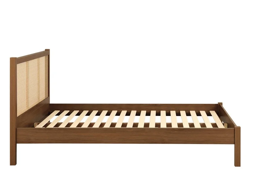 Birlea Birlea Croxley Rattan Walnut Wooden Bed Frame