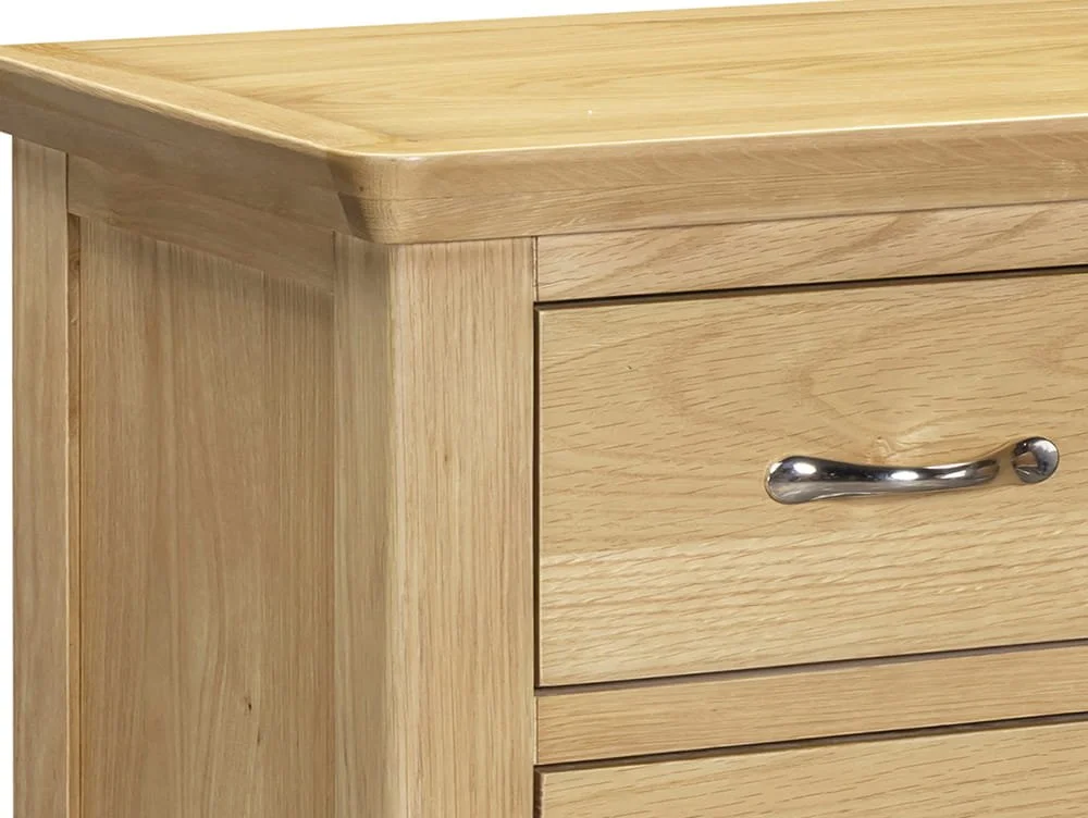ASC ASC Elgin 3+2 Drawer Light Oak Chest of Drawers ( Assembled)
