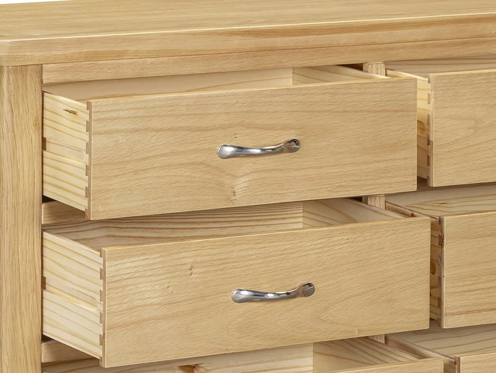 ASC ASC Elgin 6 Drawer Light Oak Chest of Drawers ( Assembled)