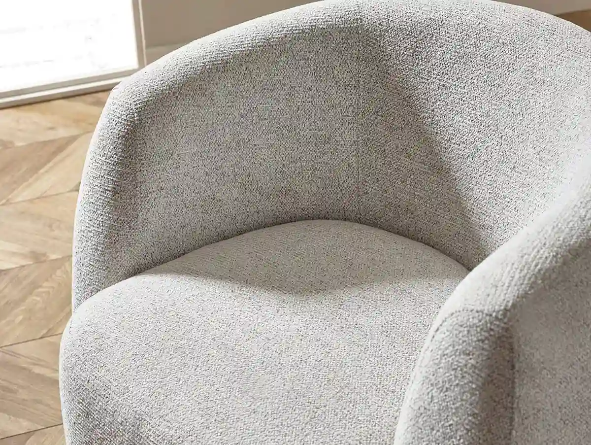 Julian Bowen Julian Bowen Bowline Cream Fabric Swivel Chair