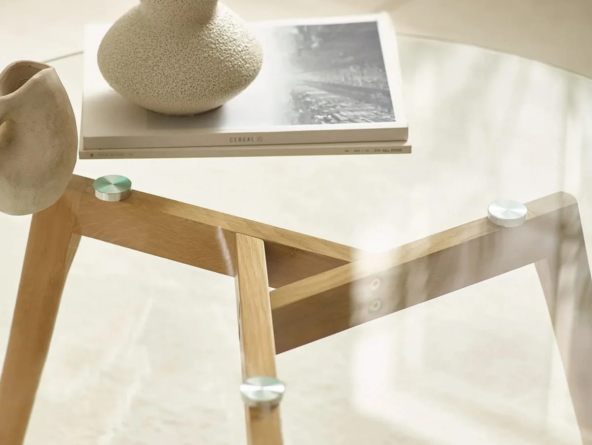 Julian Bowen Julian Bowen Bryant Light Oak Glass Coffee Table
